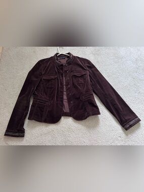 Context Brown Embellished Jacket
